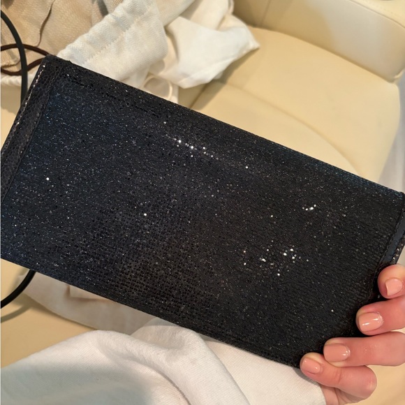 Sparkly Black jimmy choo clutch - Picture 3 of 4